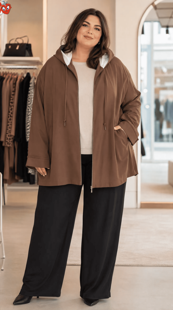 plus_size_model_wearing_brown_jacket